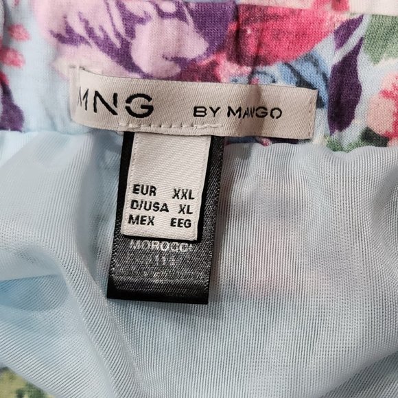 Mango Summer Women's Floral Print Off Shoulder Maxi Pockets Dress XL - Picture 7 of 7